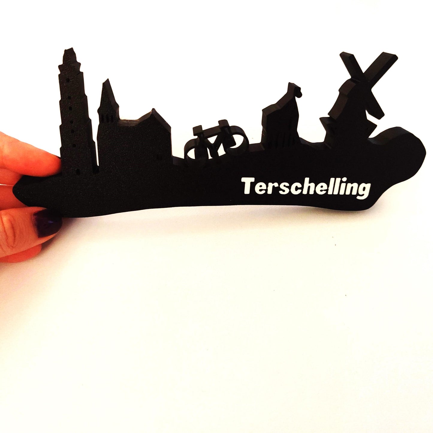 Terschelling skyline, Capture the Charm of Terschelling with This Stunning Dutch Skyline - A Must-Have Decorative Piece