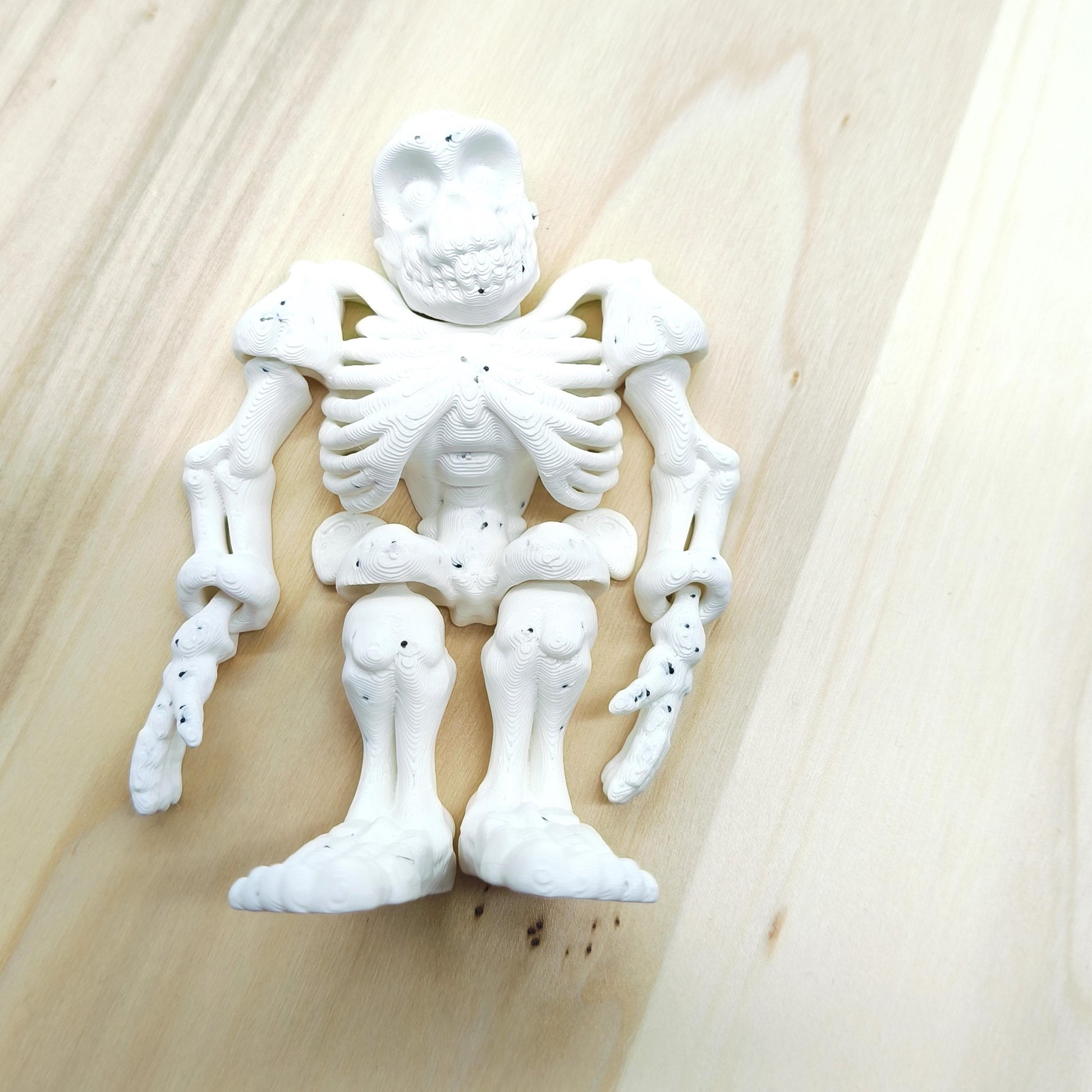 Bigfoot Skeleton Figurine – Unique Halloween Decor, Spooky Sasquatch Toy for Collectors and Cryptid Fans