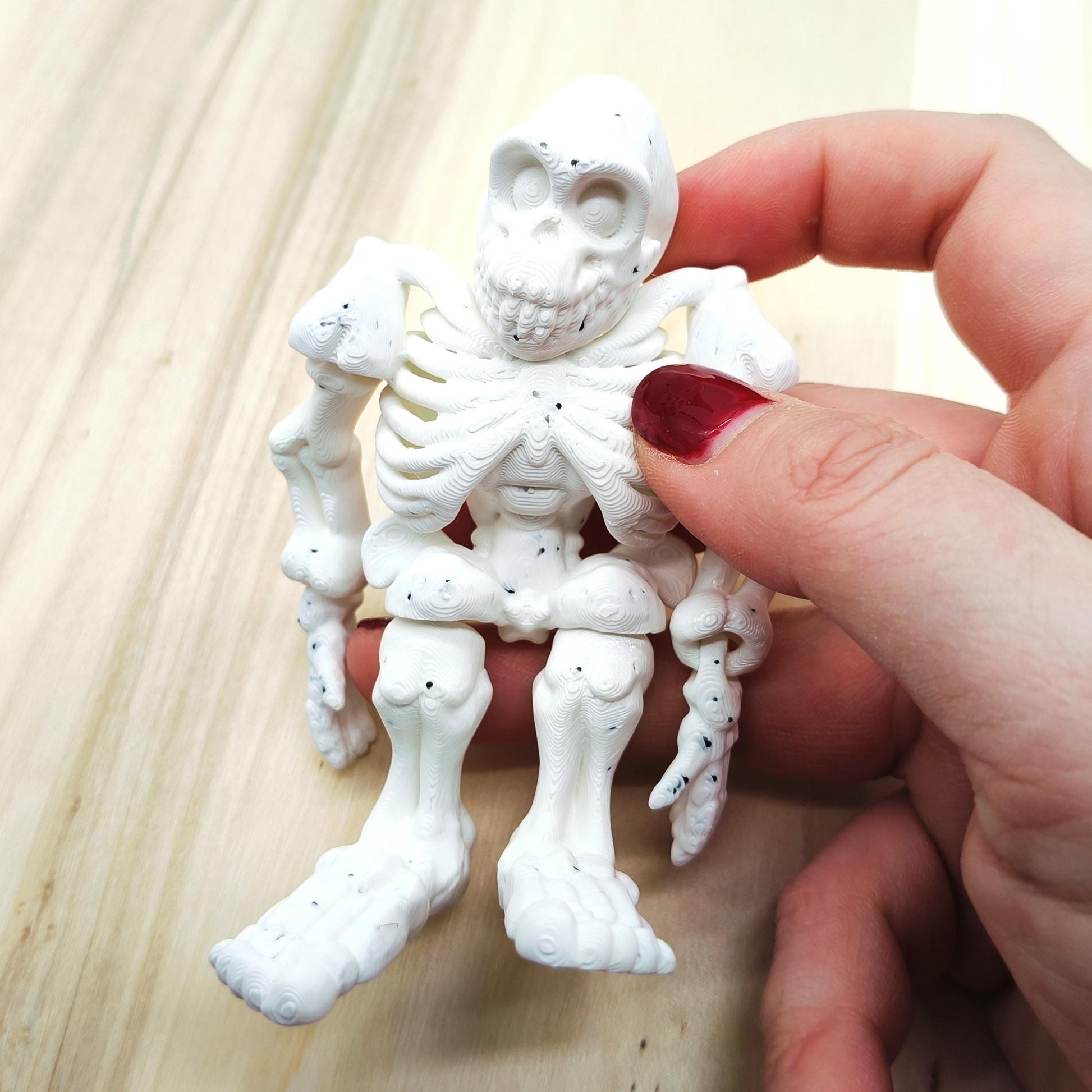 Bigfoot Skeleton Figurine – Unique Halloween Decor, Spooky Sasquatch Toy for Collectors and Cryptid Fans