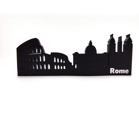Rome Skyline Featuring the Colosseum and Historic Landmarks, Perfect for Adding a Touch of Italian Heritage to Your Home or Office