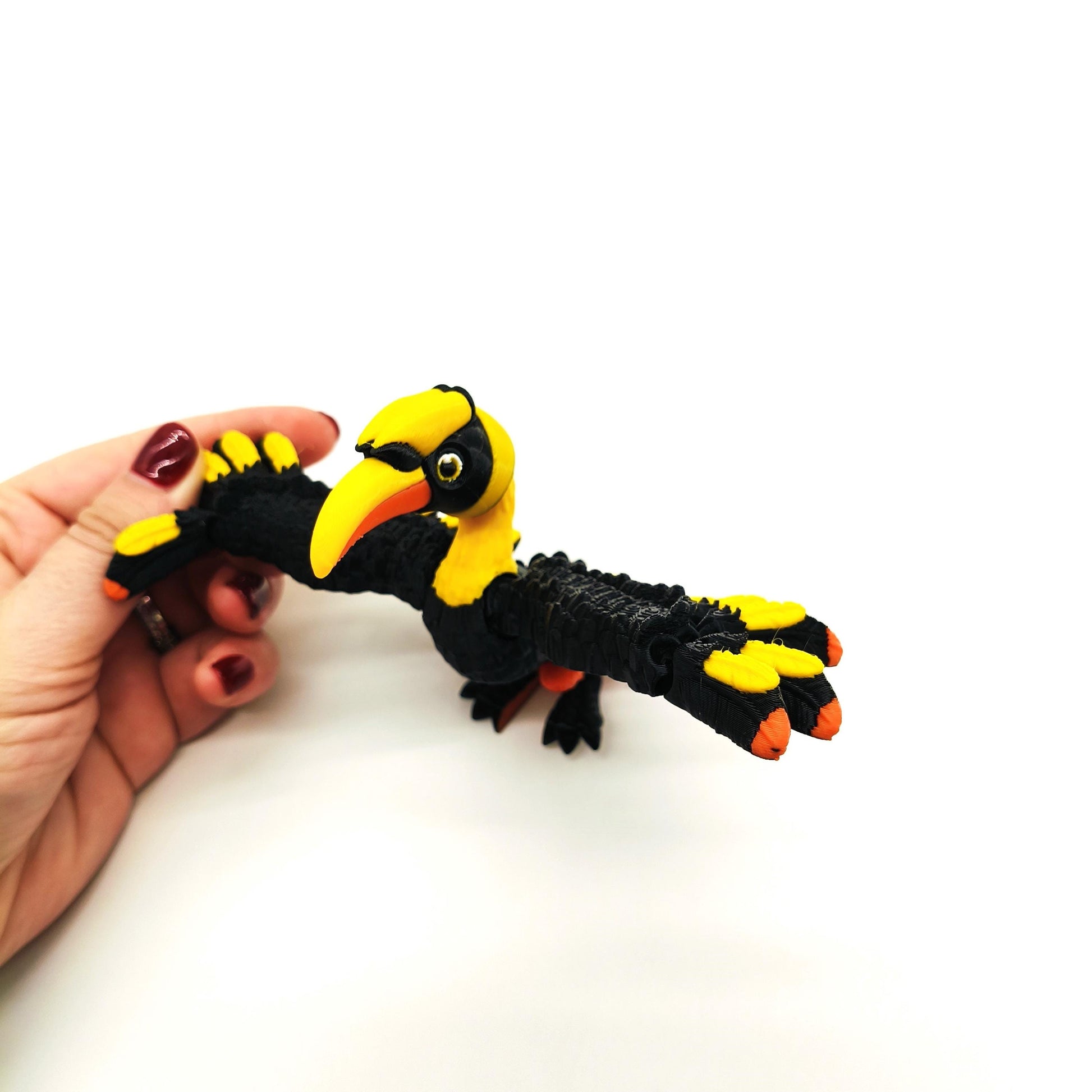 Hornbill Bird Figurine – Exotic Bird-Themed Home Décor – Nature-Inspired Wildlife Ornament – Perfect Gift for Animal Lovers and Collectors