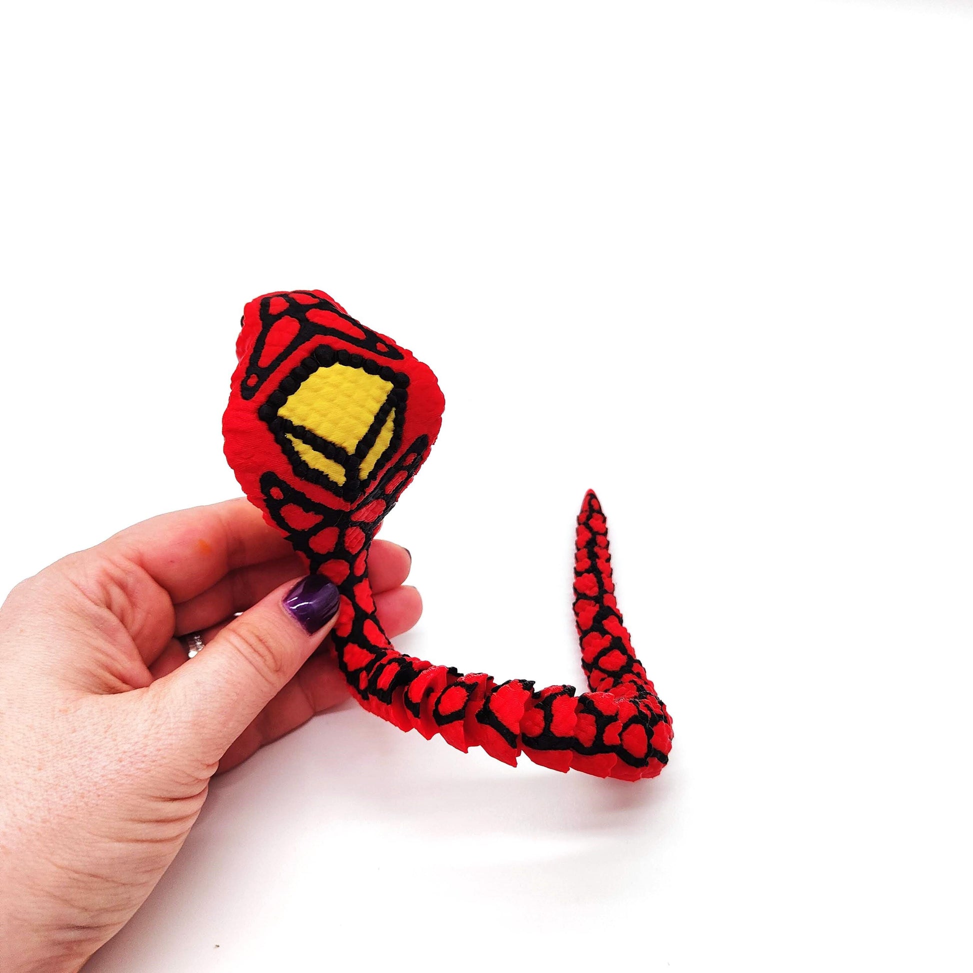 Cobra Snake with Striking Detail, Perfect for Home Décor, Educational Displays, Themed Parties, or as a Unique Gift for Wildlife Enthusiasts
