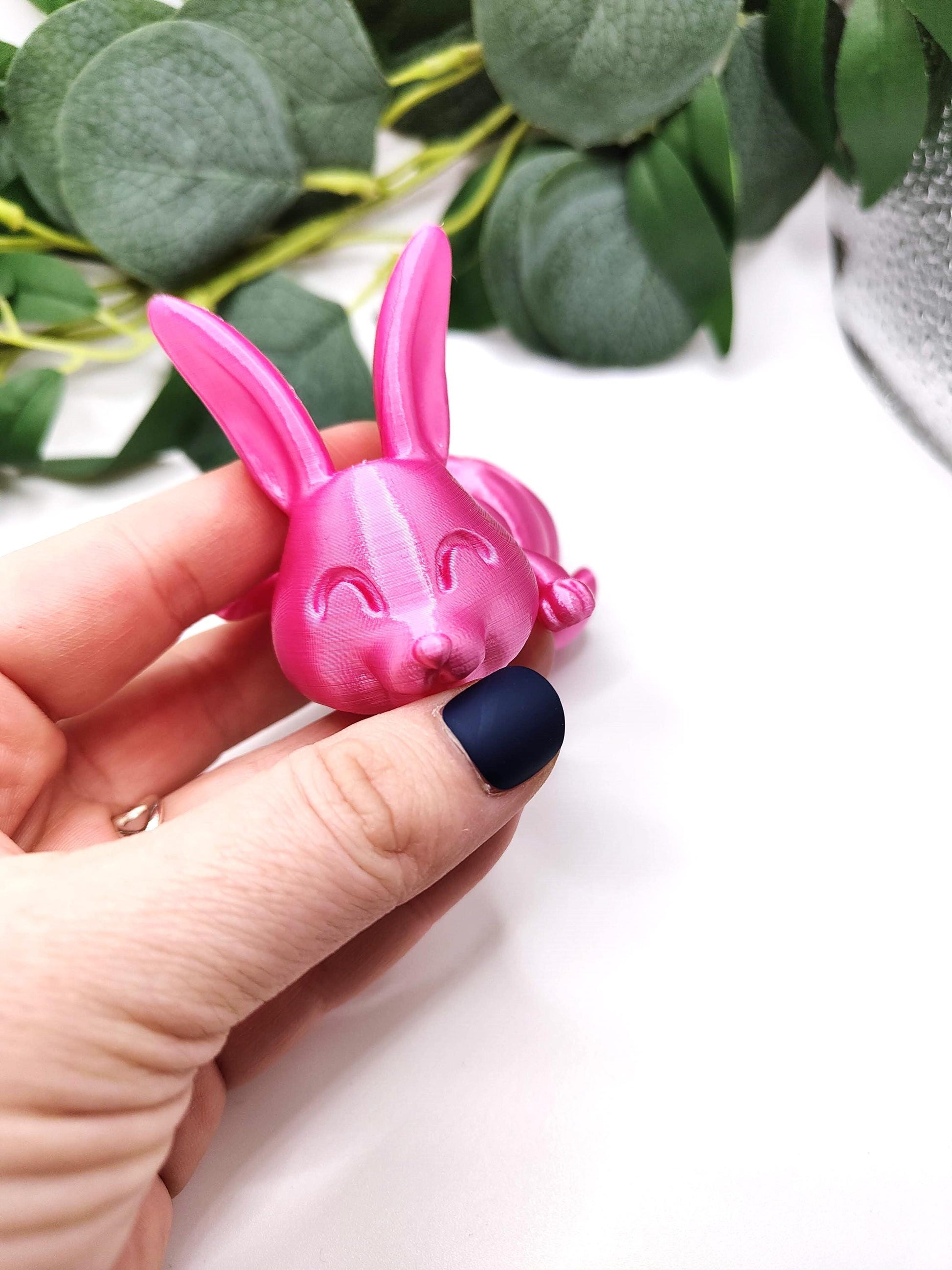 Bunny Rabbit | Easter | 3d Printed | Articulated Flexible | Custom Fidget Toy, Desk Pet, Unique Toy - Fidget Toy