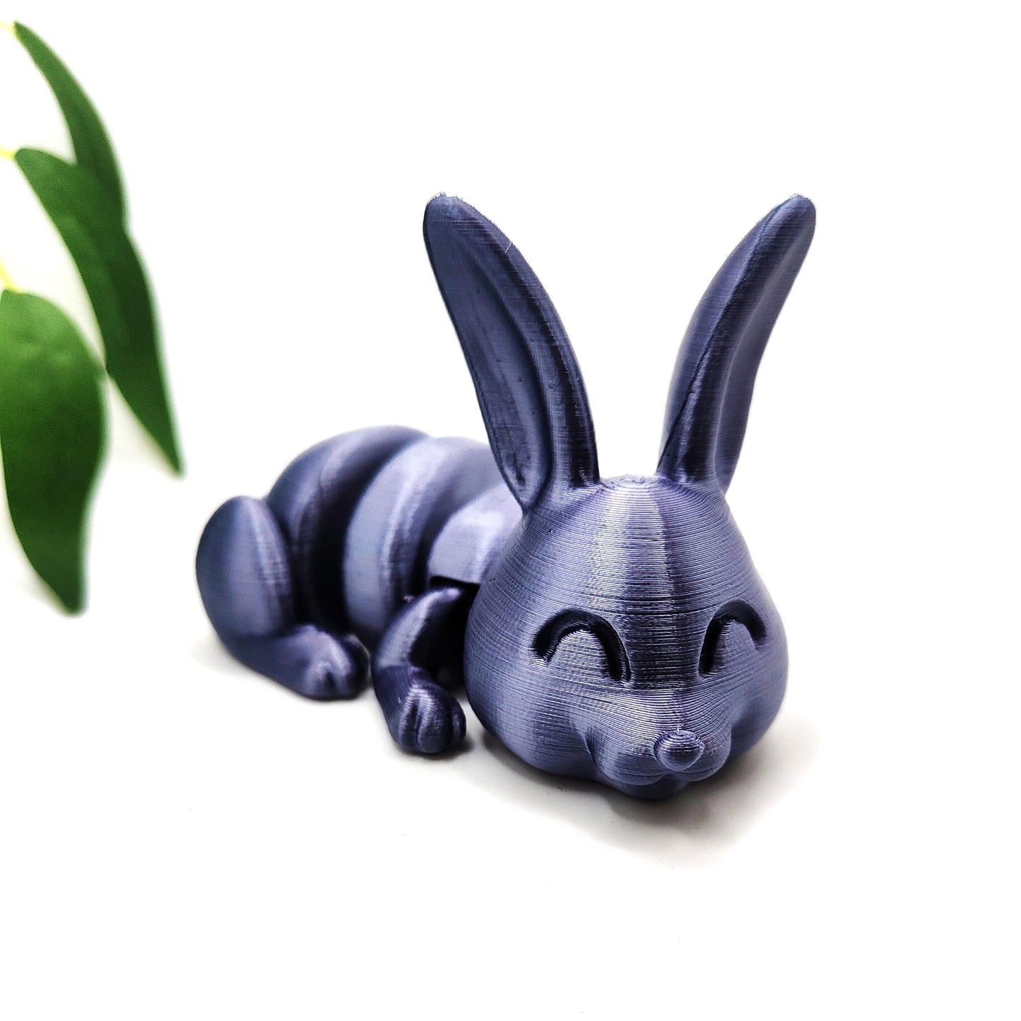 Bunny Rabbit | Easter | 3d Printed | Articulated Flexible | Custom Fidget Toy, Desk Pet, Unique Toy - Fidget Toy