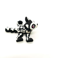 Adorable Ghost Cat Skeleton Figurine – Spooky and Cute Halloween Decor, Day of the Dead, or Unique Year-Round Gothic Home Accent