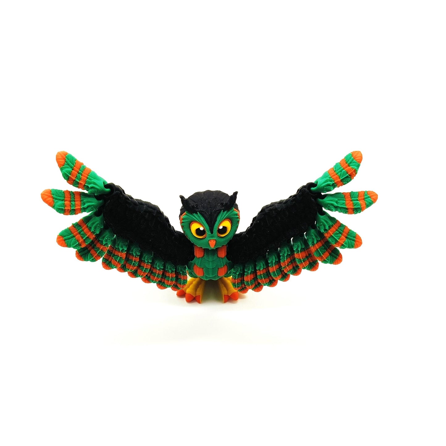 Colorful Articulated Owl Figurine – Unique Poseable Owl Collectible, Perfect for Bird Lovers and Home Decor, Unique Home Decor, Collectibles