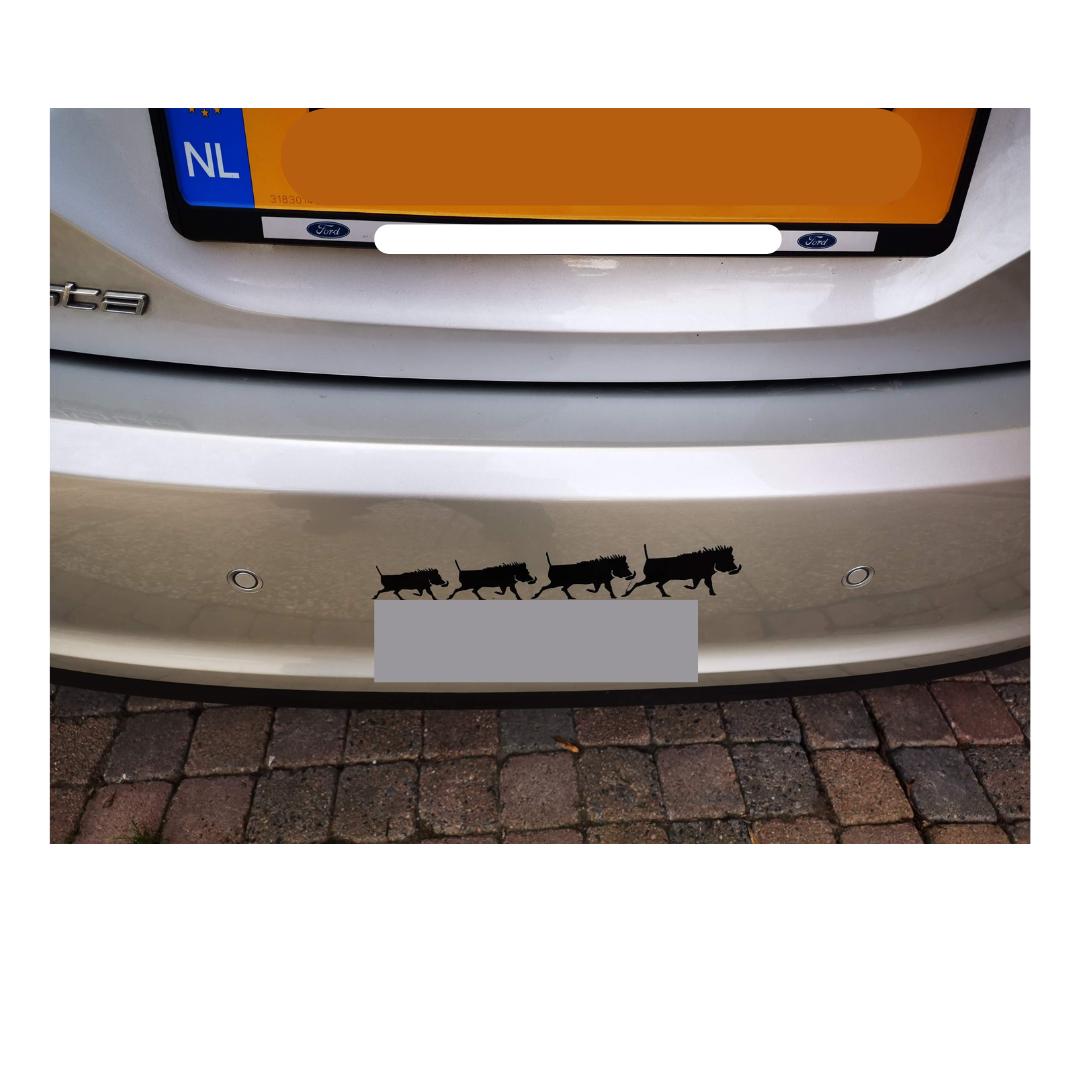 Warthog sticker | Car Van Truck Jeep Caravan 4x4 Laptop Vinyl Decal Sticker | wild pig
