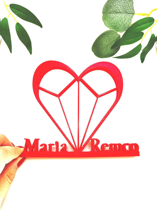Love Custom Sign | Personalized Name Sign | 3D heart for couples| Valentine's Day gift| wedding gift| Home Wall Decor | Anniversary Gift