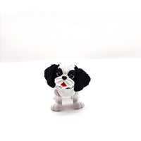 Black and White Shih Tzu Dog Figurine - A Delightful Decorative Piece for Home, Office, or as a Thoughtful Gift for Dog Lovers