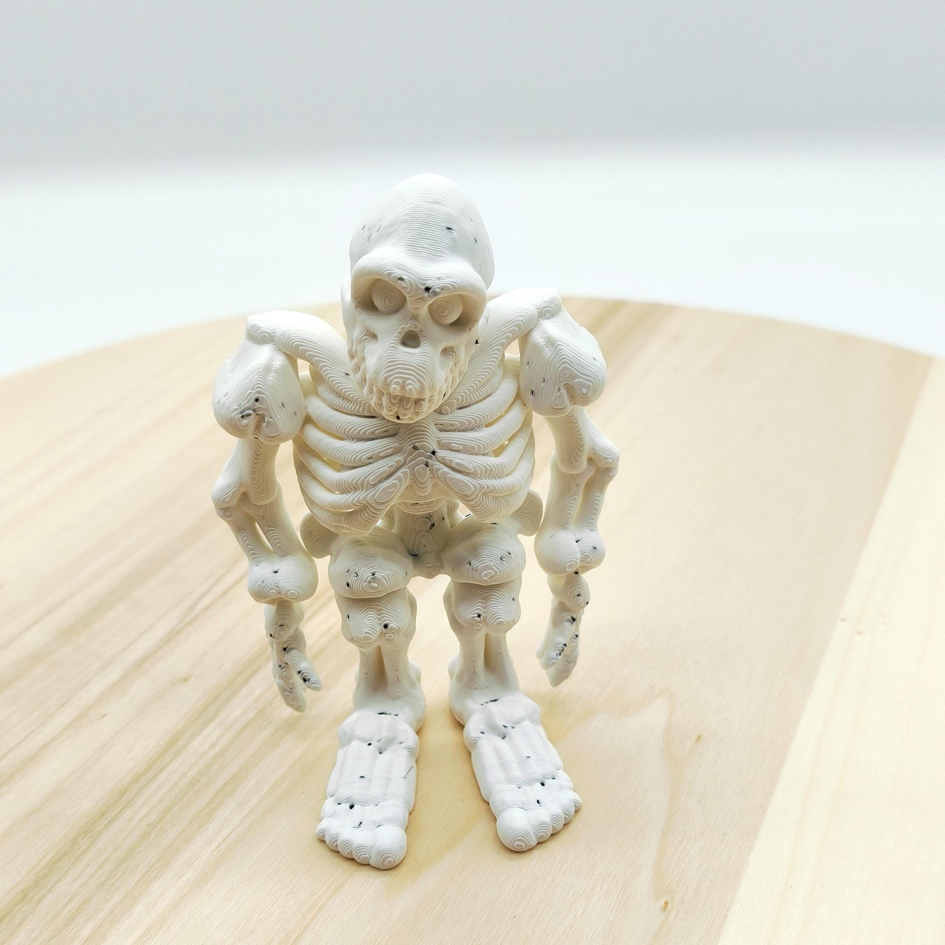Bigfoot Skeleton Figurine – Unique Halloween Decor, Spooky Sasquatch Toy for Collectors and Cryptid Fans