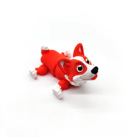 Adorable Articulated Corgi Figurine - Collectible Gift for Corgi Lovers and Dog Enthusiasts - Perfect Home Decor or Desk Companion