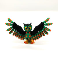 Colorful Articulated Owl Figurine – Unique Poseable Owl Collectible, Perfect for Bird Lovers and Home Decor, Unique Home Decor, Collectibles