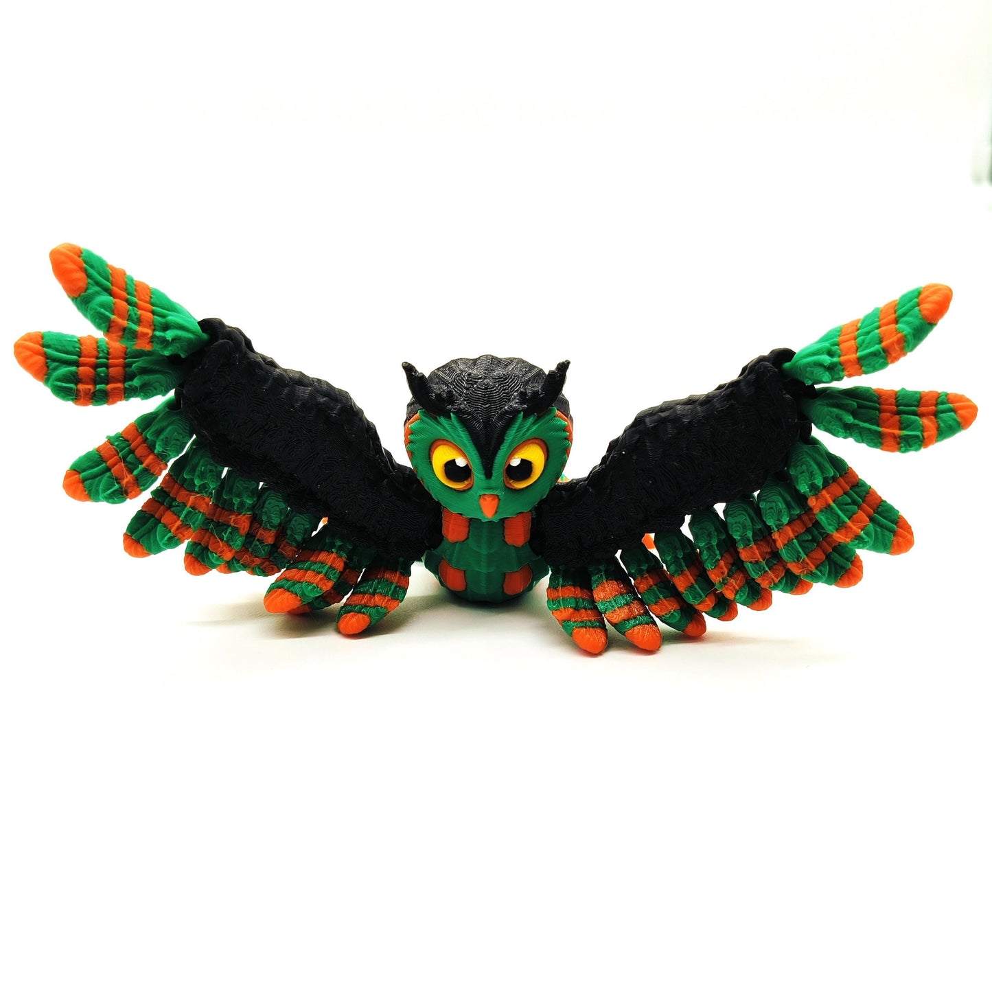 Colorful Articulated Owl Figurine – Unique Poseable Owl Collectible, Perfect for Bird Lovers and Home Decor, Unique Home Decor, Collectibles