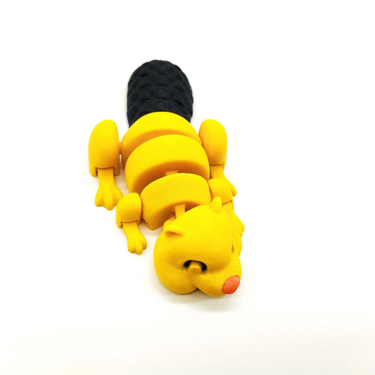 Adorable Articulated Beaver Toy – Cute Flexible Animal Figure with Movable Parts – Charming Desk Buddy Gift for Animal Lovers and Kids