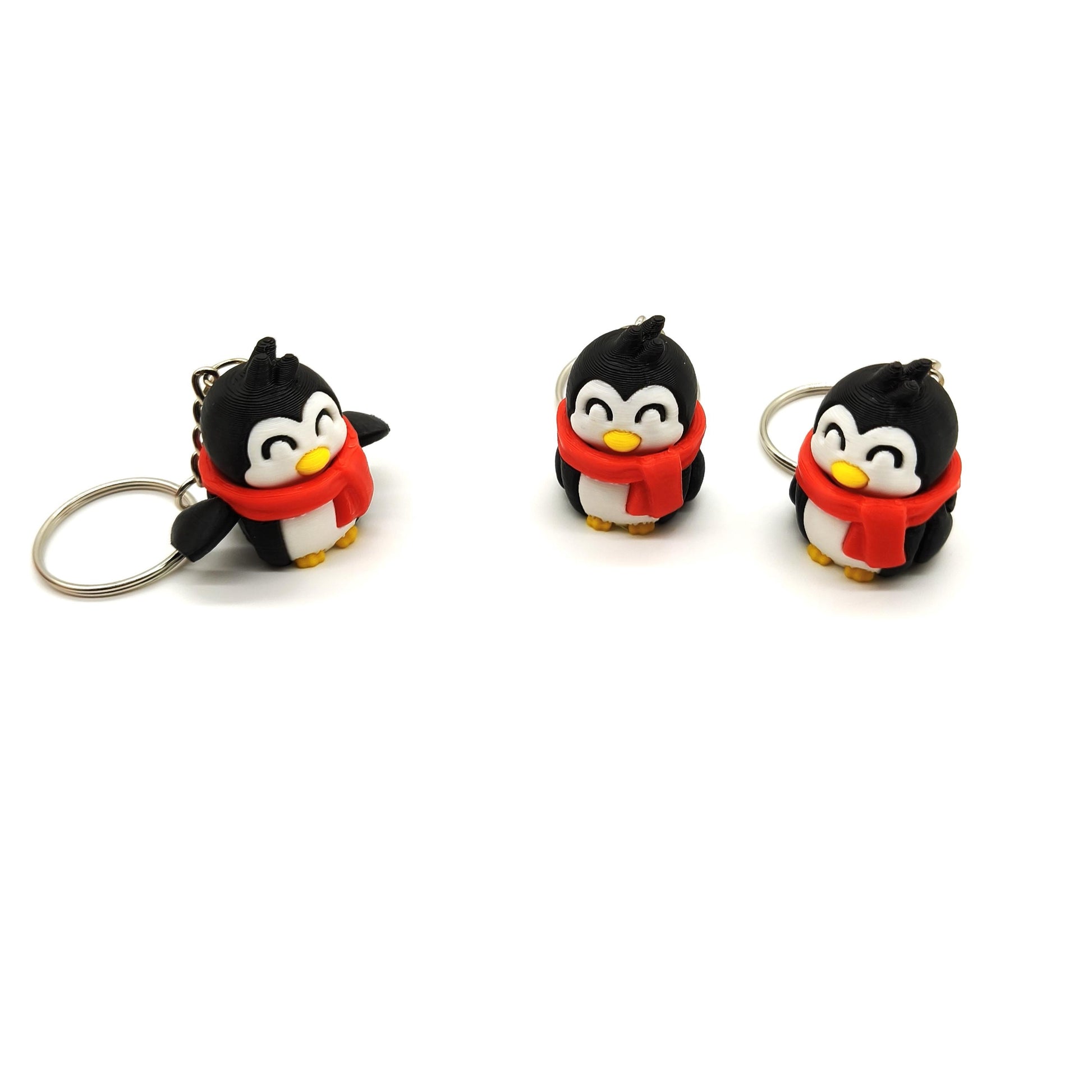Cute Penguin Keychain with Red Scarf – Adorable Winter-Themed Accessory for Bags, Keys, and Gifts– Perfect for Animal Lovers