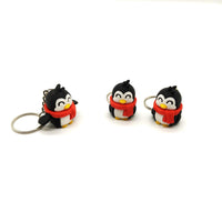 Cute Penguin Keychain with Red Scarf – Adorable Winter-Themed Accessory for Bags, Keys, and Gifts– Perfect for Animal Lovers