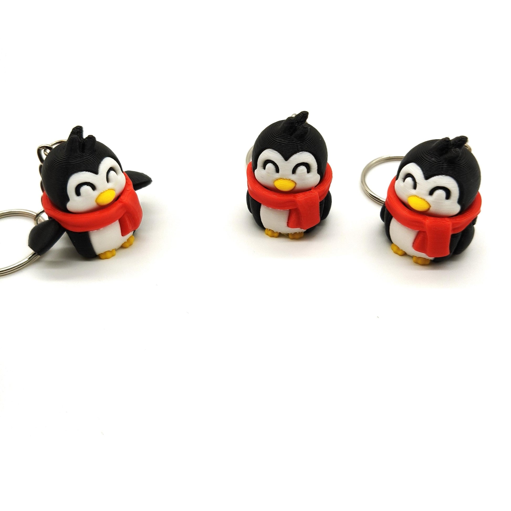 Cute Penguin Keychain with Red Scarf – Adorable Winter-Themed Accessory for Bags, Keys, and Gifts– Perfect for Animal Lovers