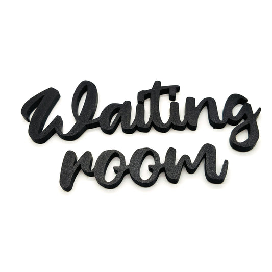 Waiting Room Sign for Office Decor, Reception Area Wall Art and Business Spaces