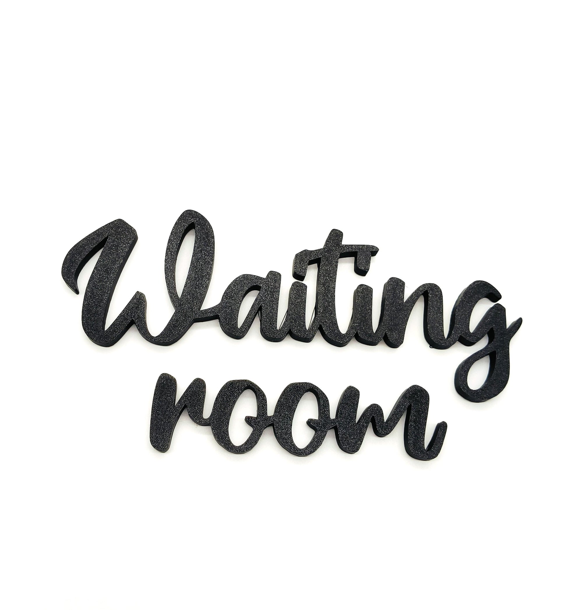 Waiting Room Sign for Office Decor, Reception Area Wall Art and Business Spaces