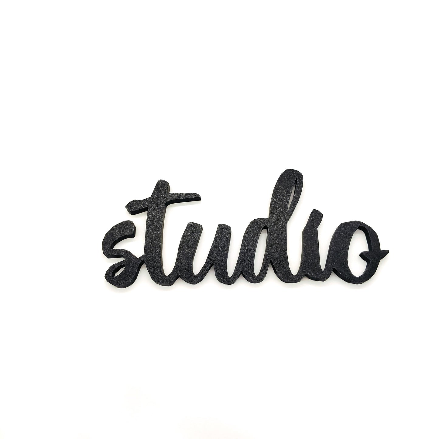 Studio Wall Sign - Studio Door Sign - Studio Room Decoration, Modern Cursive Script Lettering, Perfect for Home or Office Spaces