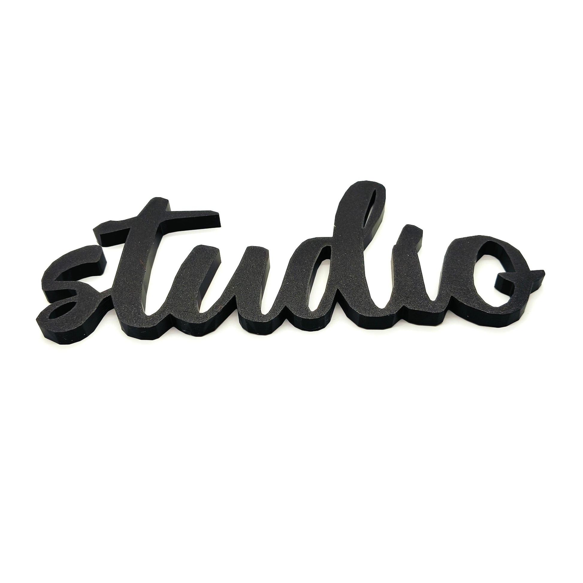 Studio Wall Sign - Studio Door Sign - Studio Room Decoration, Modern Cursive Script Lettering, Perfect for Home or Office Spaces