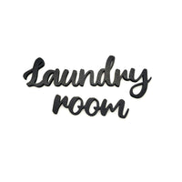 Laundry Room Wall Sign – Stylish Minimalist Home Decor for Laundry Spaces, Wall Lettering for Organizing and Decorating Your Laundry Area