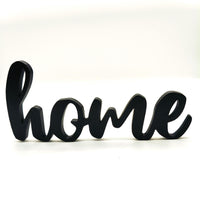 Elegant 'Home' Wall or Door Sign - Perfect for Modern and Classic Home Décor Styles