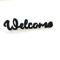 Elegant 'Welcome' Wall or Door Sign - Perfect for Modern and Classic Home Décor Styles