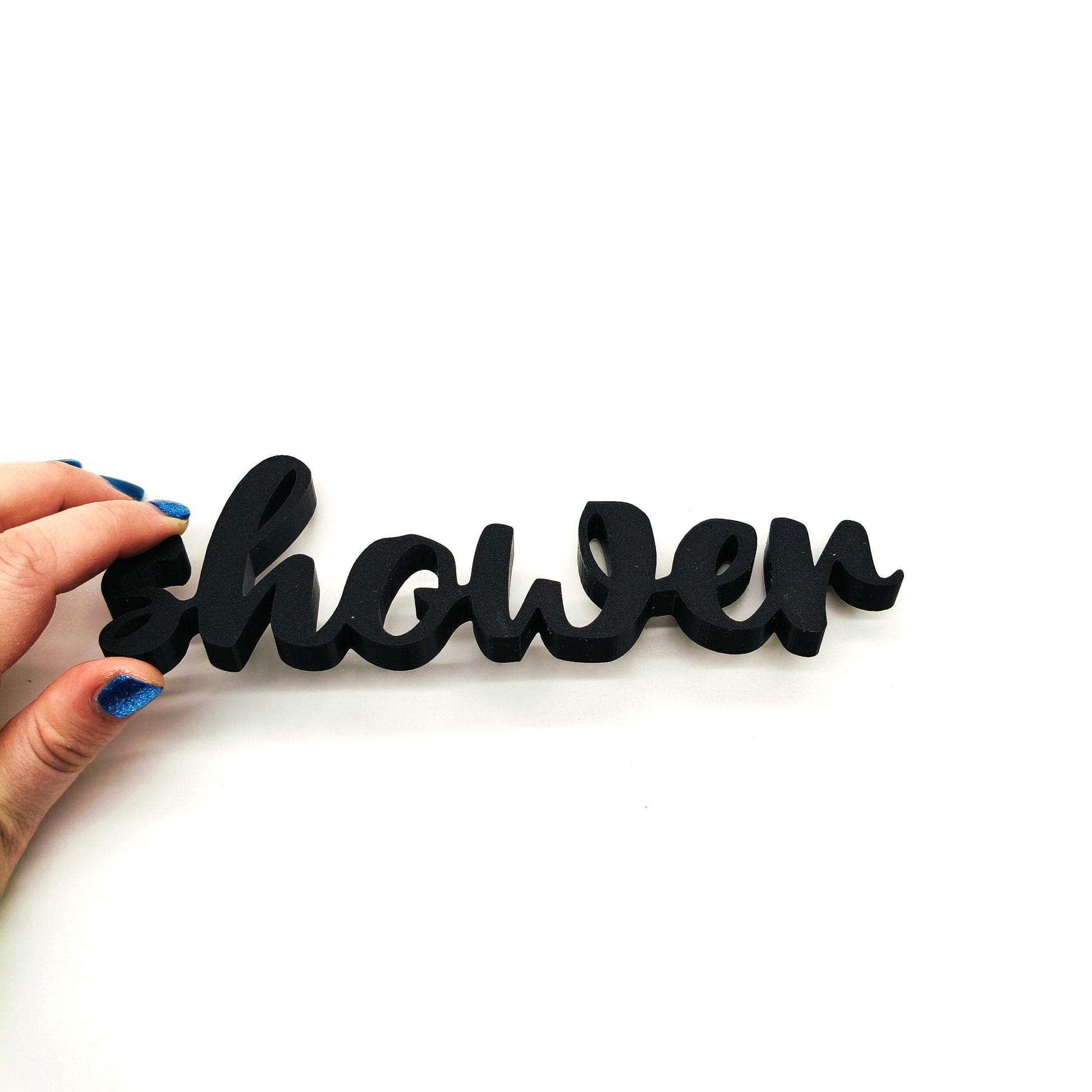Elegant 'Shower' Wall or Door Sign - Perfect for Modern and Classic Home Décor Styles