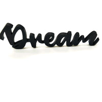 Elegant 'Dream' Wall or Door Sign - Perfect for Modern and Classic Home Décor Styles