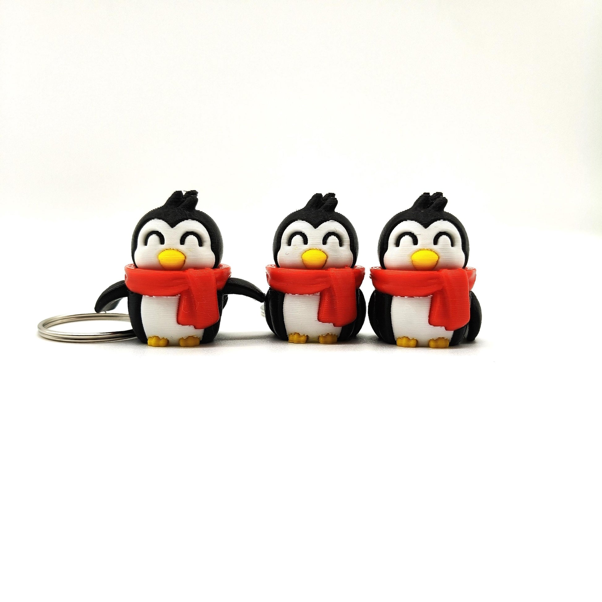 Cute Penguin Keychain with Red Scarf – Adorable Winter-Themed Accessory for Bags, Keys, and Gifts– Perfect for Animal Lovers