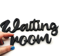 Waiting Room Sign for Office Decor, Reception Area Wall Art and Business Spaces