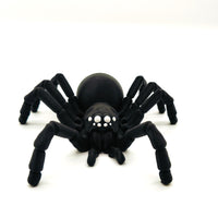 Black Widow Spider – Perfect for Display, Play, or Desktop Decoration, Halloween Decor, Flexible Spider, Scary Spider