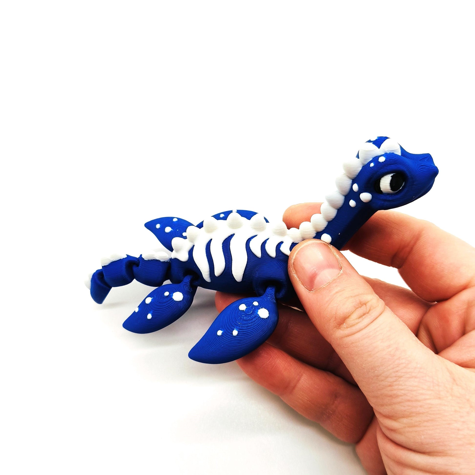 Articulating Loch Ness Monster Figurine | Poseable Mythical Creature Sculpture | Unique Collectible for Home Decor and Gifts | Mini Nessie