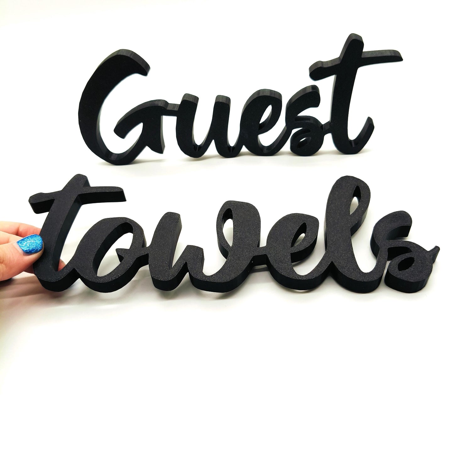 Guest Towels Wall Sign, Guest Towels Door Sign – Minimalist Home Decor, Perfect for Home, Bathrooms, Hotels, Airbnb