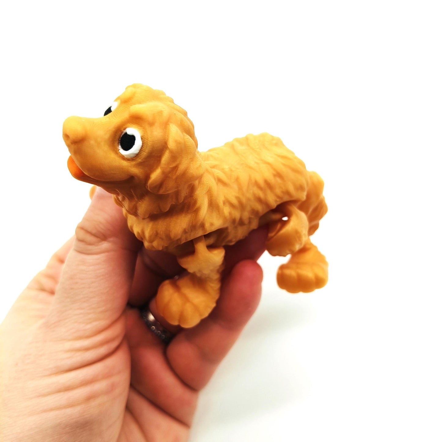 Golden Retriever Articulated Dog Figurine - Realistic Flexible Toy - Unique Gift for Dog Lovers, Kids, and Collectors