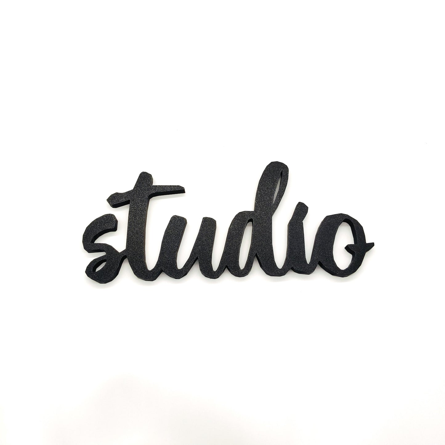 Studio Wall Sign - Studio Door Sign - Studio Room Decoration, Modern Cursive Script Lettering, Perfect for Home or Office Spaces
