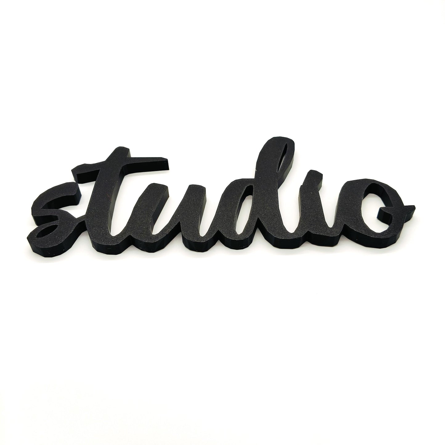 Studio Wall Sign - Studio Door Sign - Studio Room Decoration, Modern Cursive Script Lettering, Perfect for Home or Office Spaces