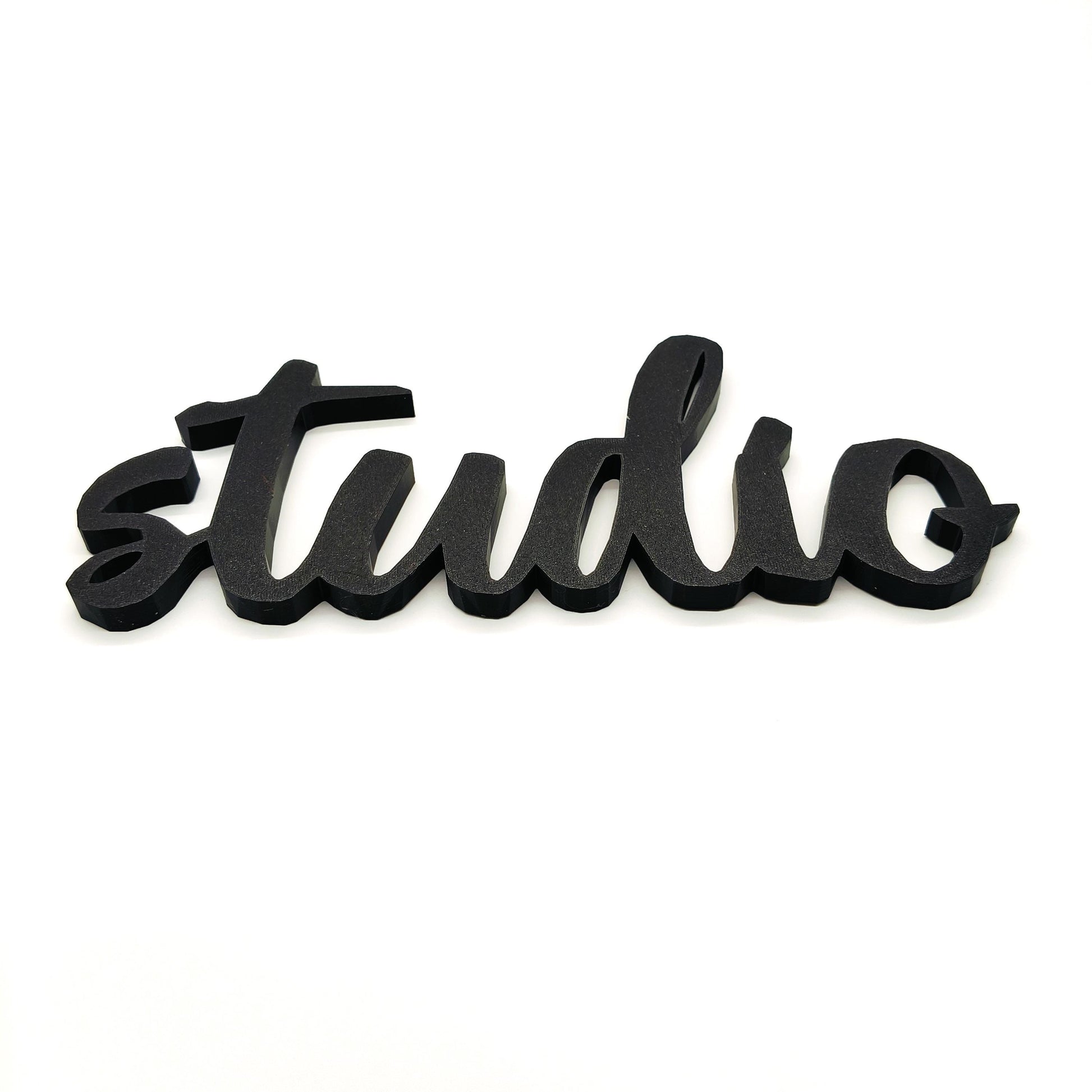 Studio Wall Sign - Studio Door Sign - Studio Room Decoration, Modern Cursive Script Lettering, Perfect for Home or Office Spaces