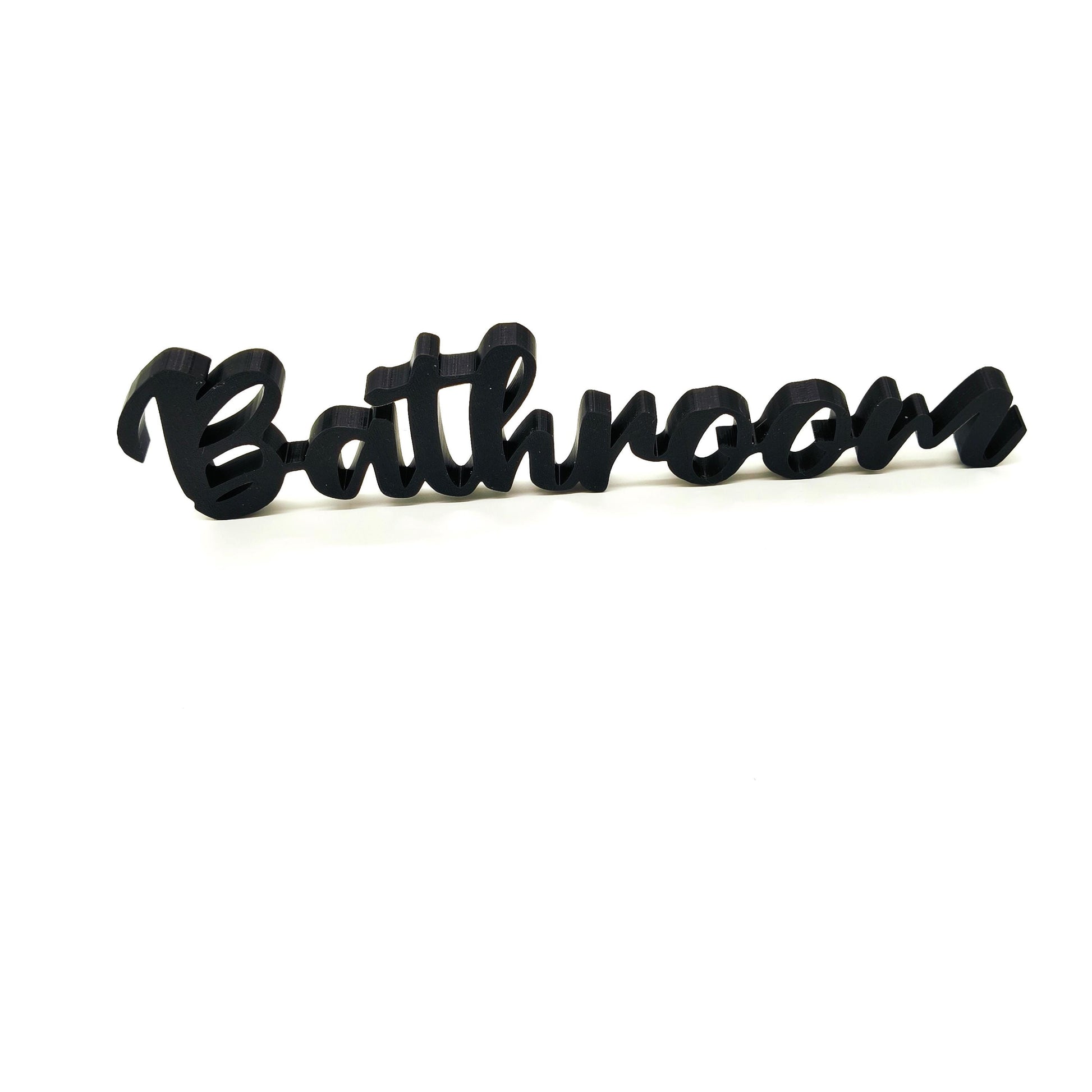 Elegant 'Bathroom' Wall or Door Sign - Perfect for Modern and Classic Home Décor Styles