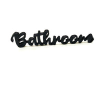 Elegant 'Bathroom' Wall or Door Sign - Perfect for Modern and Classic Home Décor Styles