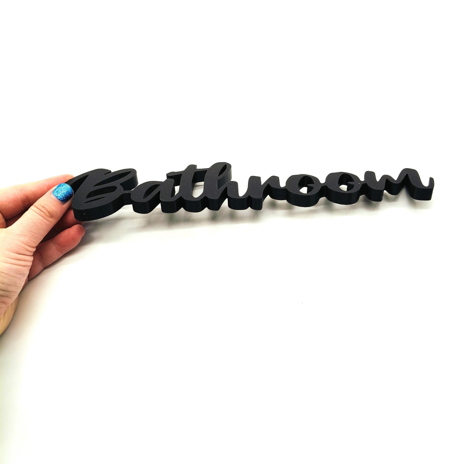 Elegant 'Bathroom' Wall or Door Sign - Perfect for Modern and Classic Home Décor Styles