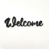 Elegant 'Welcome' Wall or Door Sign - Perfect for Modern and Classic Home Décor Styles