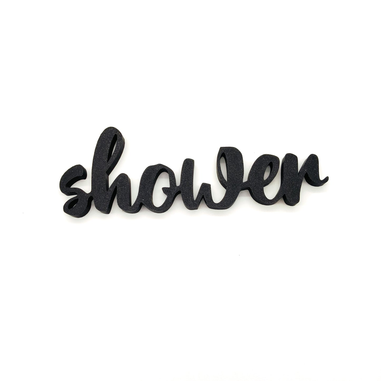 Elegant 'Shower' Wall or Door Sign - Perfect for Modern and Classic Home Décor Styles