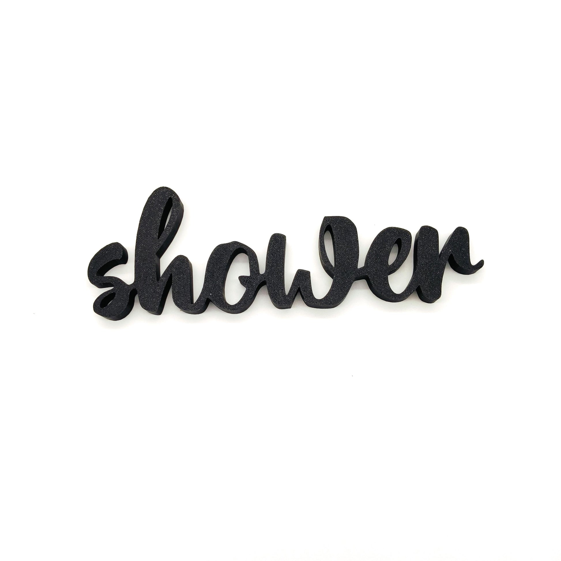Elegant 'Shower' Wall or Door Sign - Perfect for Modern and Classic Home Décor Styles