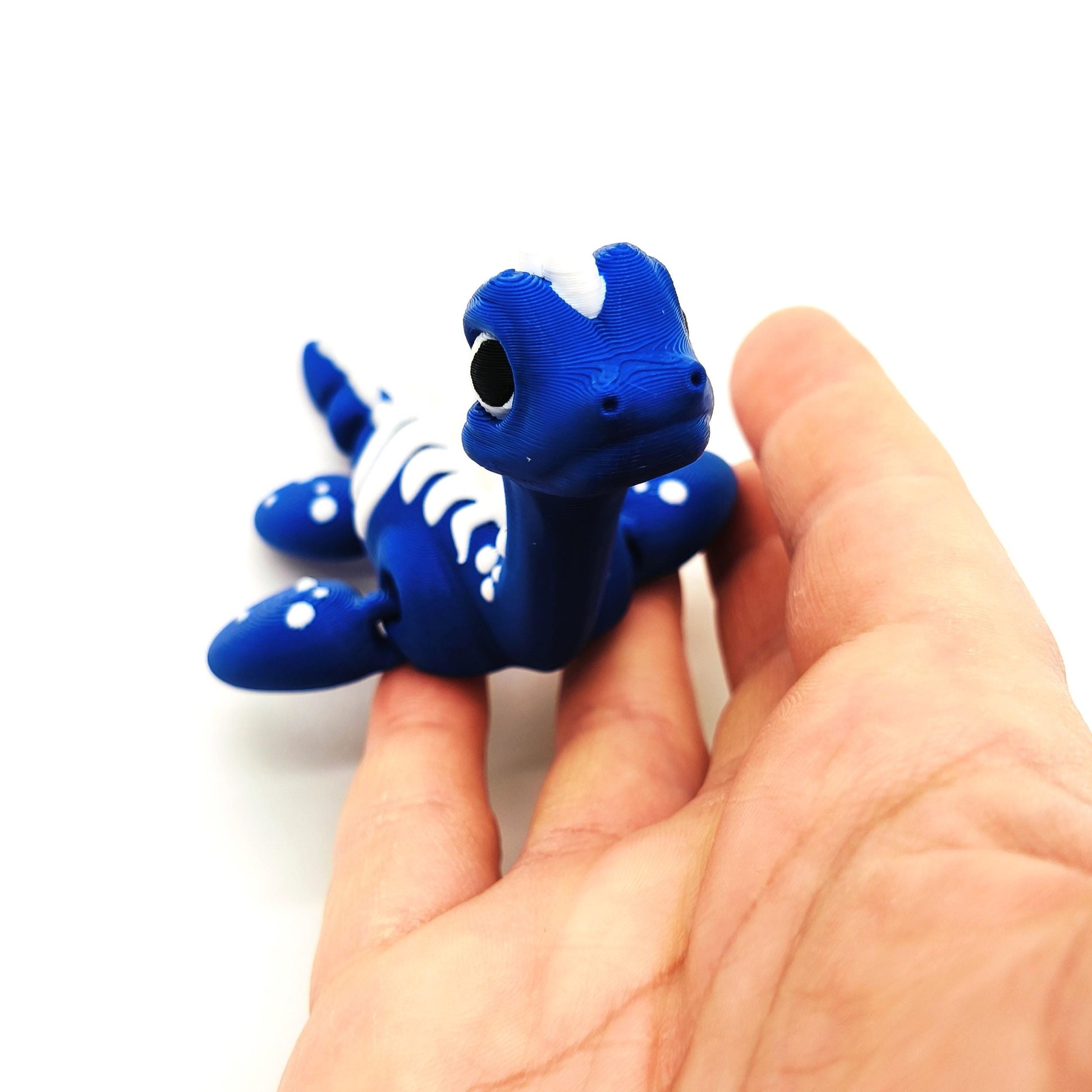 Articulating Loch Ness Monster Figurine | Poseable Mythical Creature Sculpture | Unique Collectible for Home Decor and Gifts | Mini Nessie