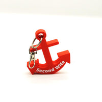 Keychain 'Second wife' anker, Anchor Key Float, Perfect Gift for Boat Lovers, Floating Keychain for Keys, Gift for Boat Owner