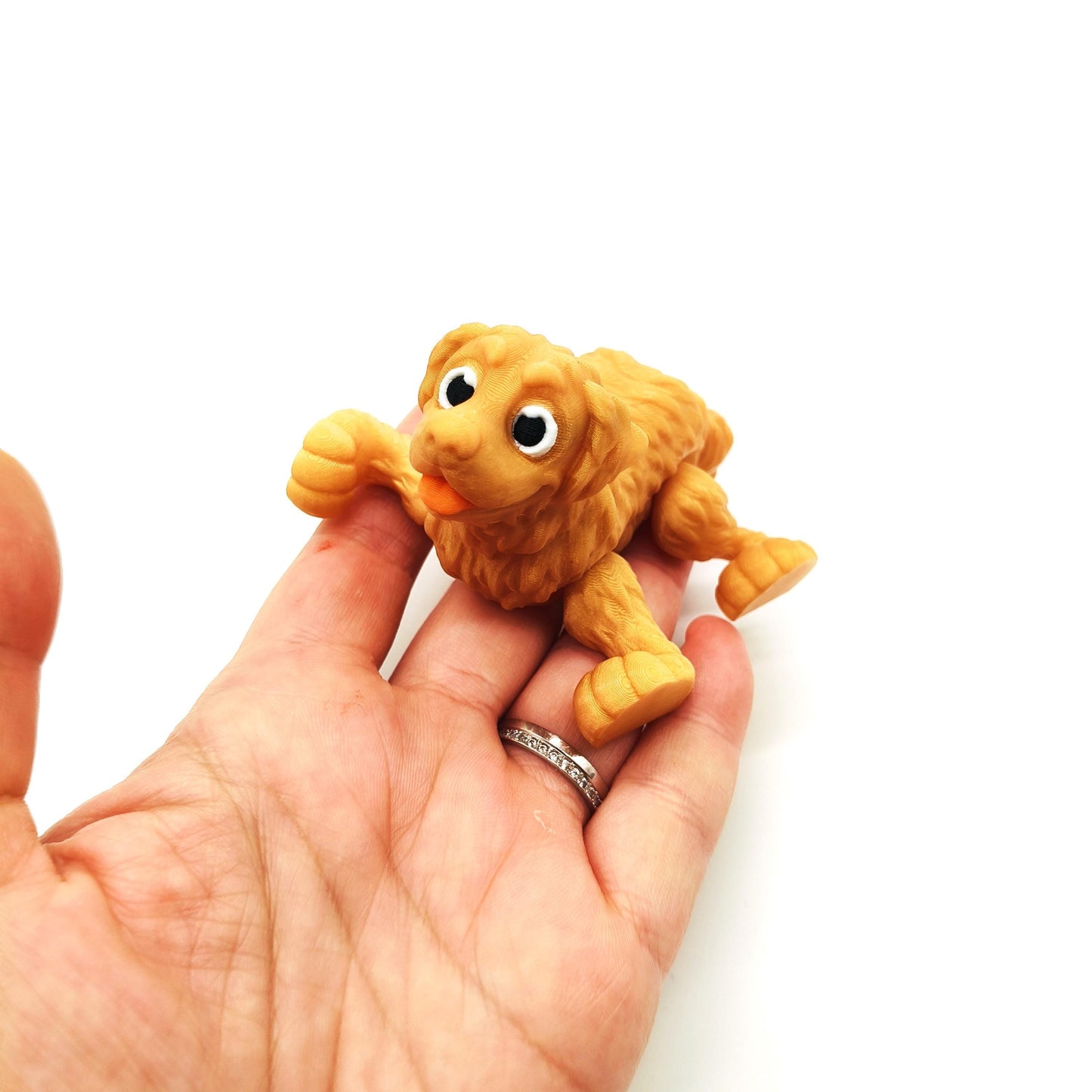 Golden Retriever Articulated Dog Figurine - Realistic Flexible Toy - Unique Gift for Dog Lovers, Kids, and Collectors