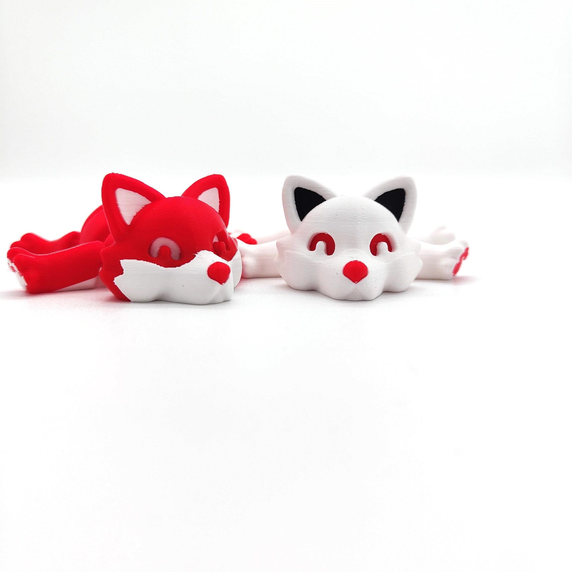 Articulated Fox – Flexible Articulated Animal, Desk Toy, Gift for Fox Lovers, Cute Desk Decor - Fidget Toy