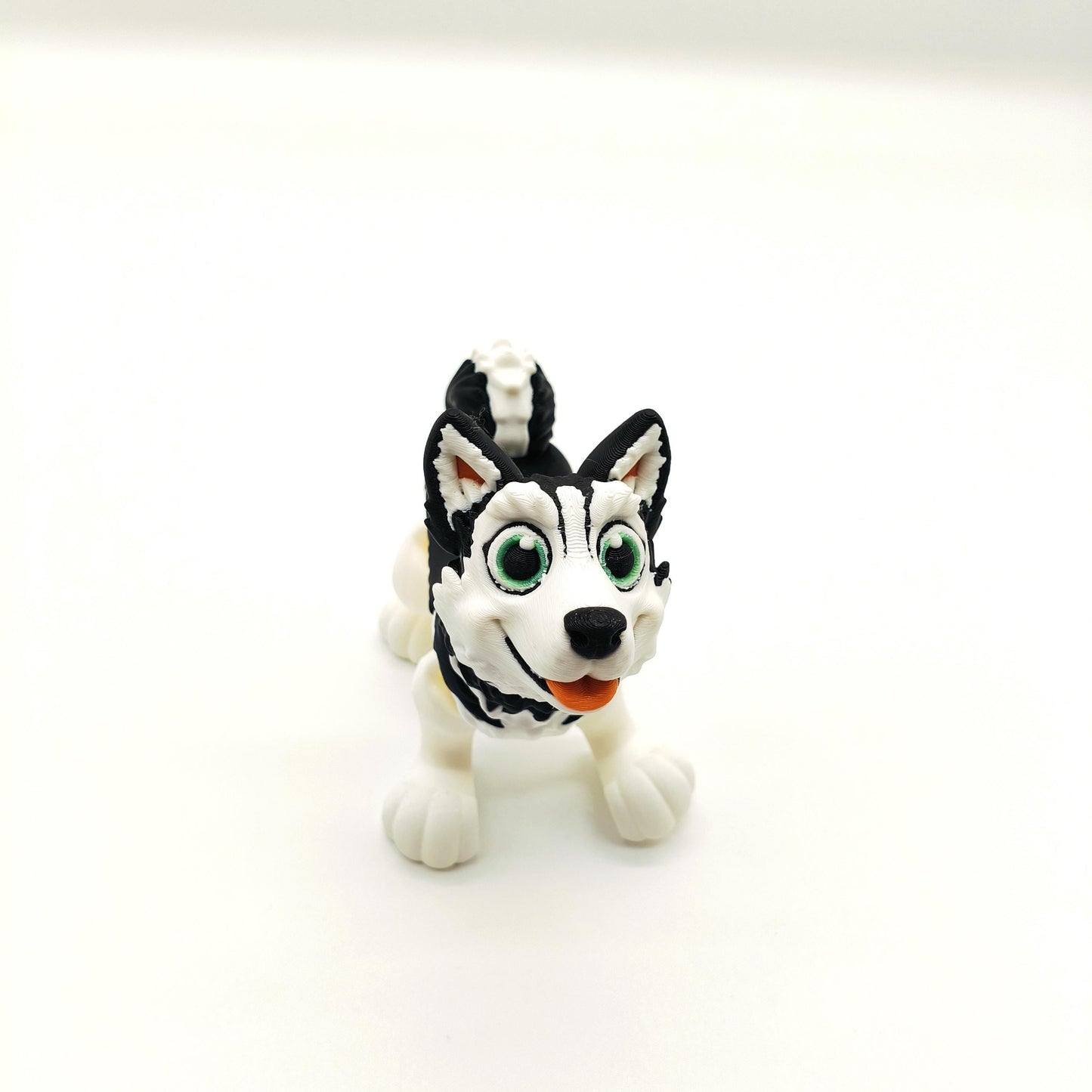 Articulated Husky Dog - Unique Gift for Animal Lovers, Dog Owners and Collectors – Cute Desk Decor or Personalized Keepsake